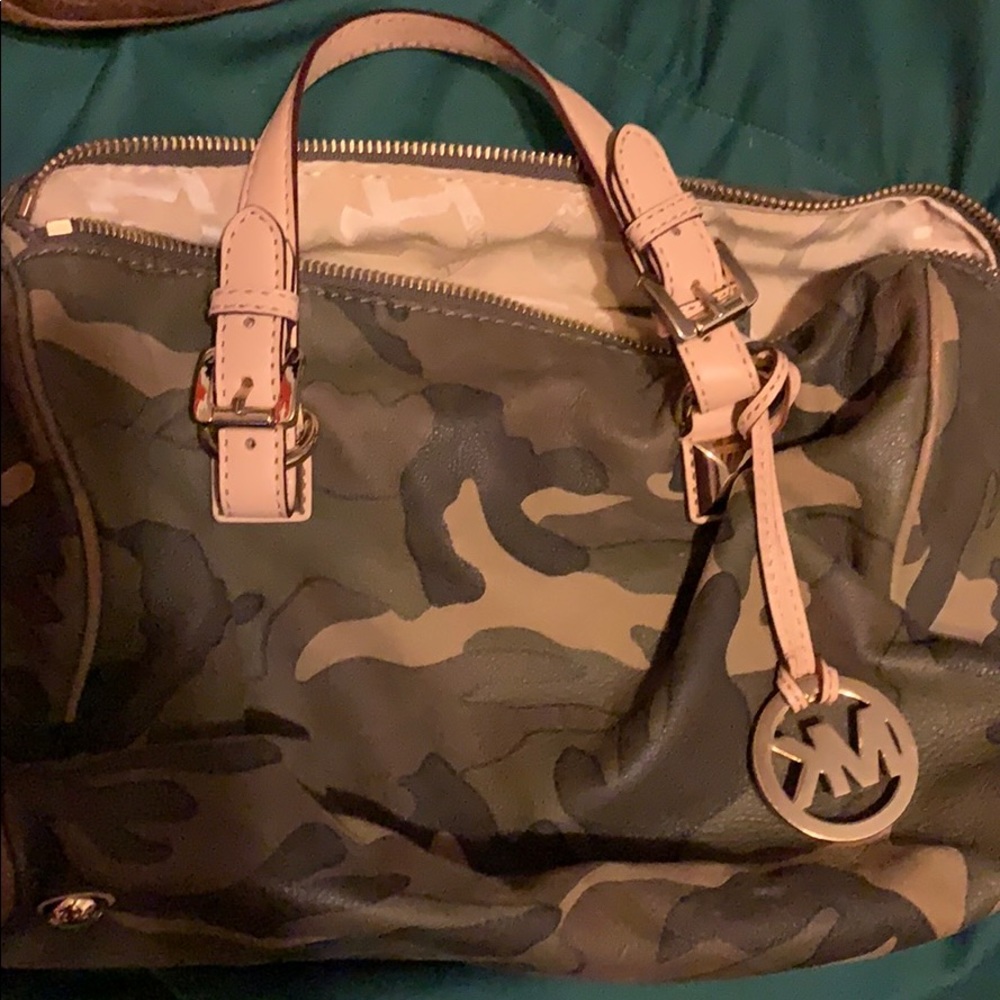 RARE green camo MK bag
